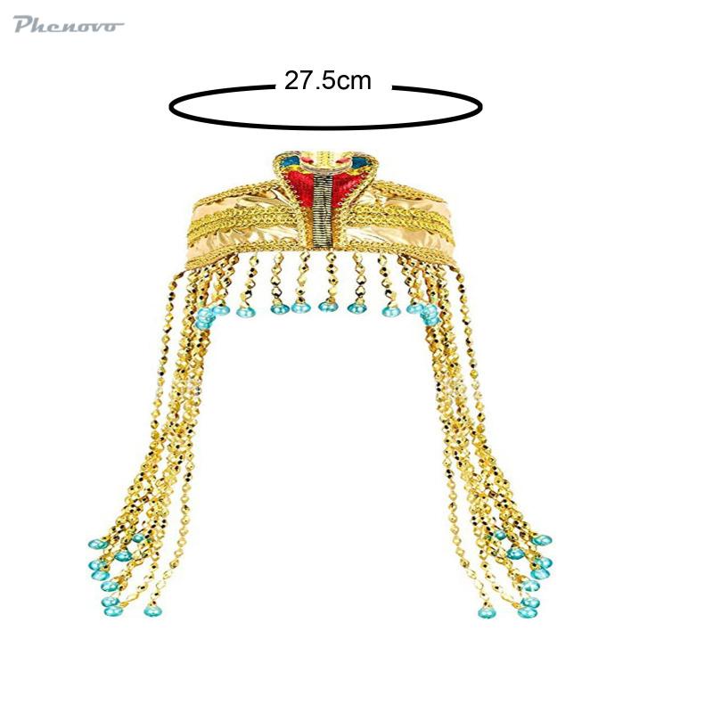 Băng Đô Cài Tóc Hình Rắn Phong Cách Nữ Hoàng Cổ Điển Thời Trang Dùng Hóa Trang Halloween