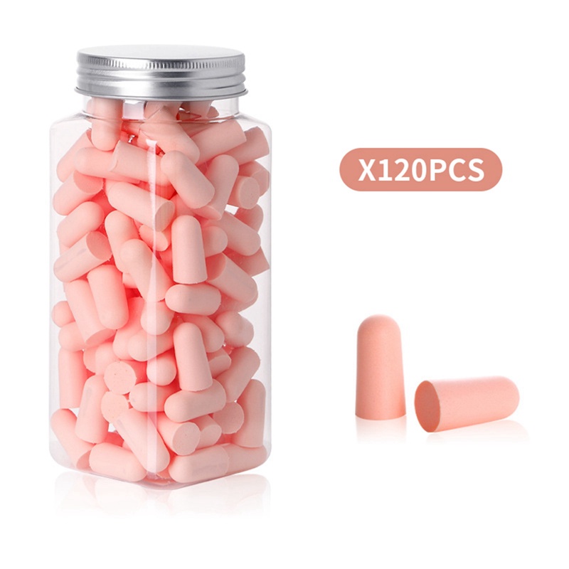 Set 60 / 120 Nút Bịt Tai Bằng Xốp Mềm Cách Âm Hỗ Trợ Giấc Ngủ / Du Lịch