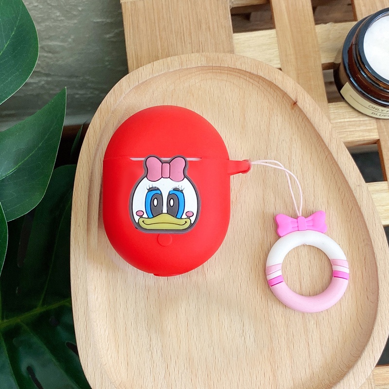 Vỏ Bảo Vệ Hộp Sạc Tai Nghe bluetooth Không Dây bose quietcomfort Bằng Silicon Họa Tiết Hoạt Hình Vui Nhộn Kèm Dây Đeo Tiện Dụng