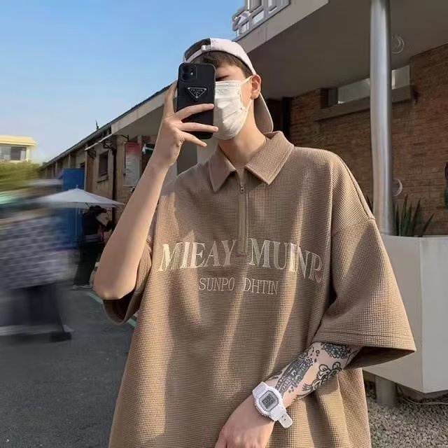 Áo polo Ngắn Tay Phong Cách Hàn Quốc Thời Trang Xuân Hè 2023 Cho Nam