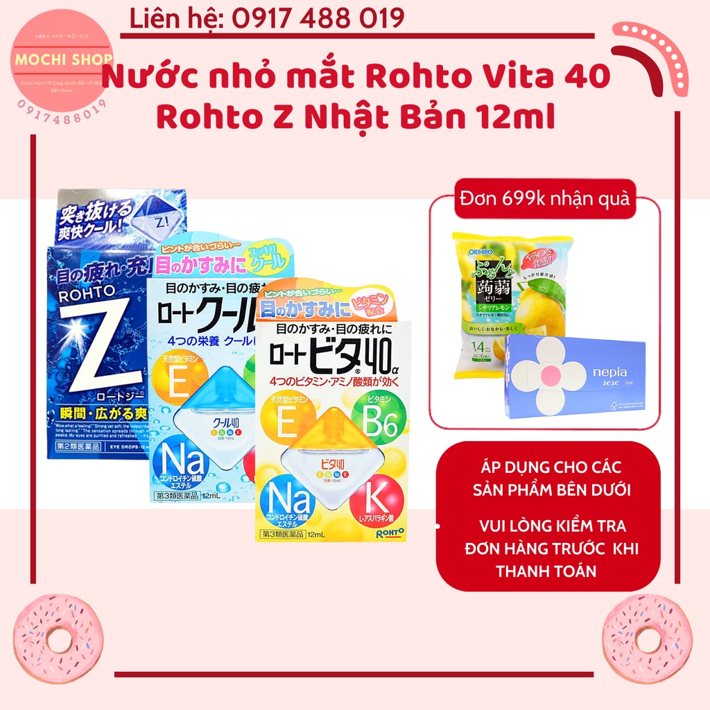 Nước nhỏ mắt Rohto Vita 40 Rohto Z Nhật Bản 12ml