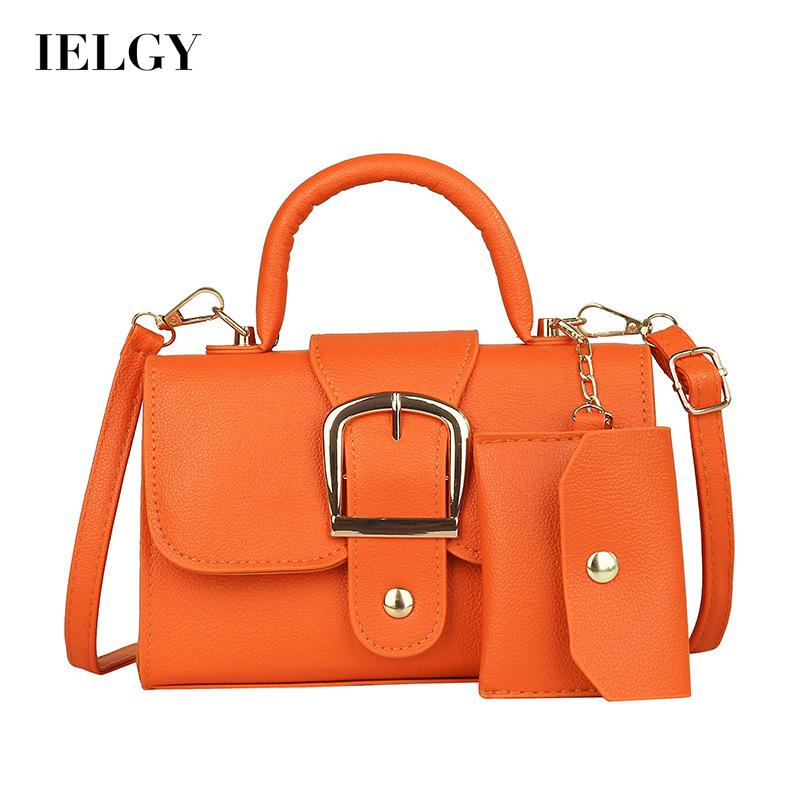 Túi Đeo Chéo Da pu Mềm Màu Kẹo Đơn Giản Phong Cách Phương Tây Cổ Điển Dành Cho Bạn Nữ