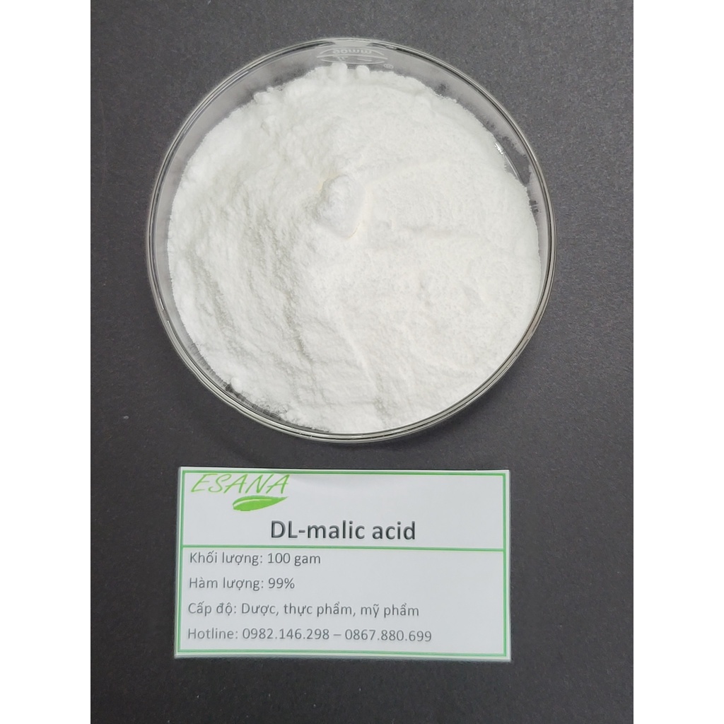 100g-500g Acid Malic  99% cấp thực phẩm