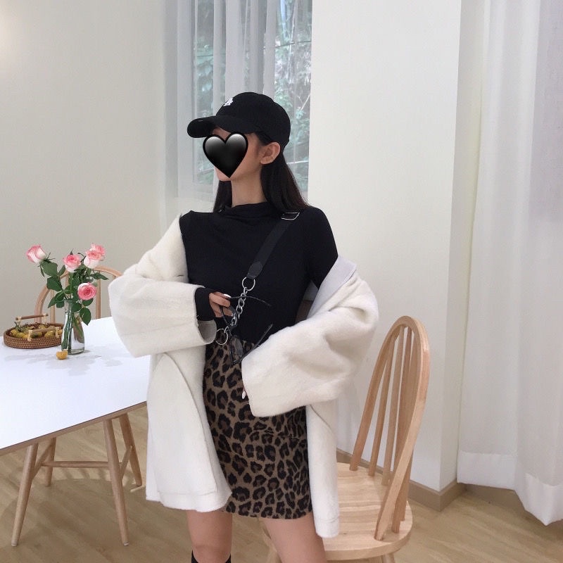 Chân váy hoạ tiết da beo báo đốm phong cách Mai Âm Nhạc,Chân váy nữ thời trang