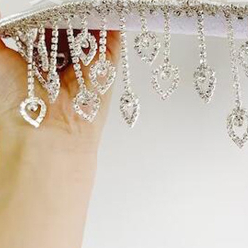 Mũ Rộng Vành Đính Tua Rua Lấp Lánh Thanh Lịch Cho Cô Dâu