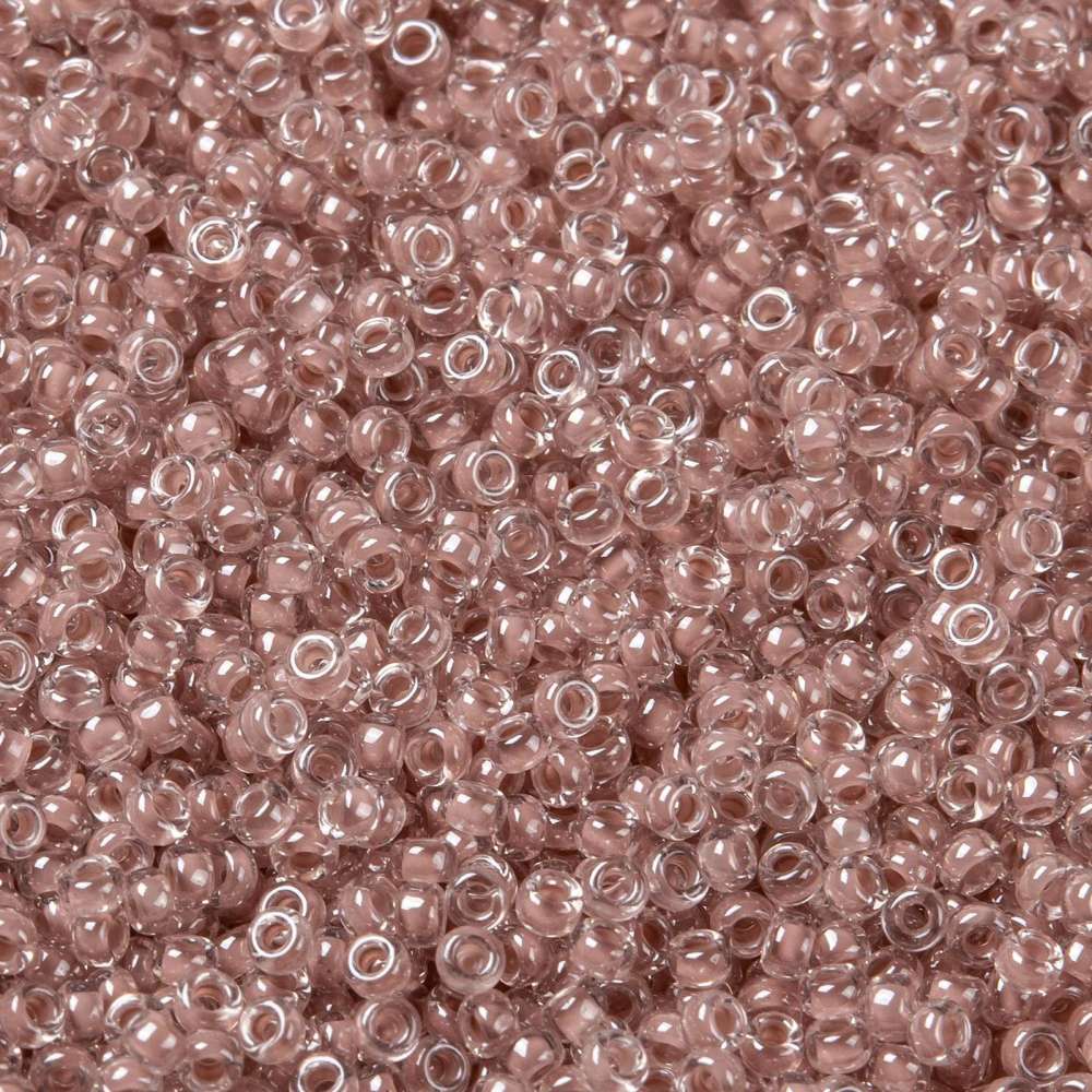 Túi 10g Hạt Xâu Chuỗi Tròn Nhật Bản 15 / 0  Má Hồng Nhẹ 1.5mm: 0.7mm khoảng 5555 Cái / 10g