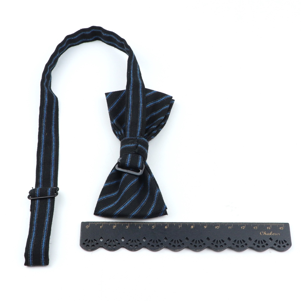 Cà Vạt Nơ Vải Len Kẻ Sọc Màu Sắc vintage Cho Nam