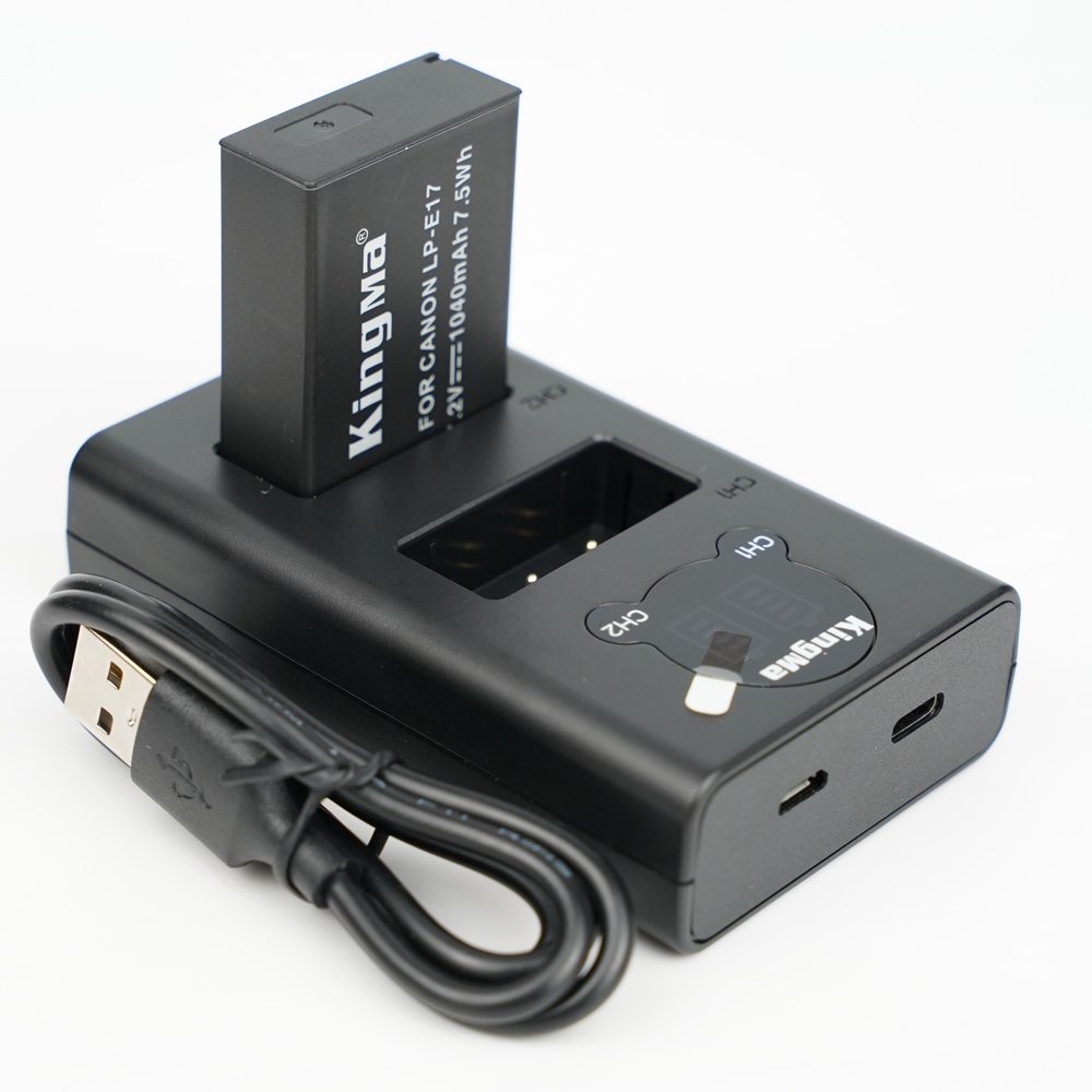 Bộ pin + sạc KingMa LPE17 cho máy ảnh Canon