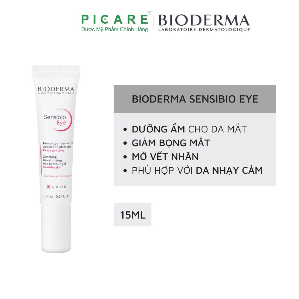 [ 06/24 ]Kem dưỡng ẩm giảm bọng mắt Bioderma Sensibio Eye - 15ml