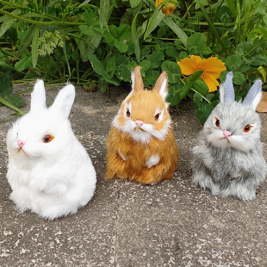 Đồ Chơi Nhồi Bông Hình Thỏ Phục Sinh Sống Động Như Thật