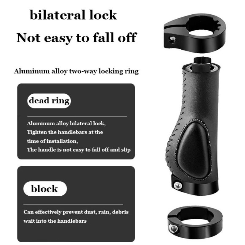 1 Cặp Vỏ Bọc Tay Lái Xe Đạp Bằng Silicon Mềm Mại Thấm Hút Tốt Tiện Dụng