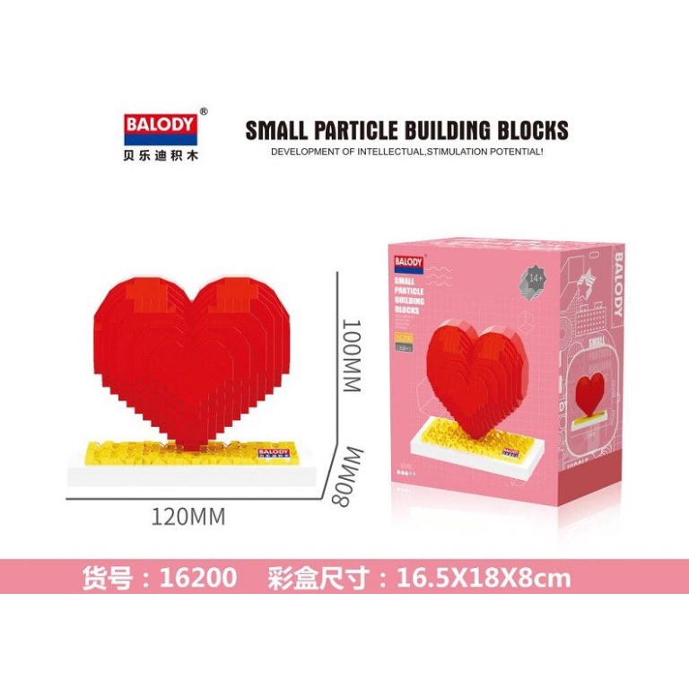 Khối Đồ Chơi Lắp Ráp 520 Mảnh Ghép Hình Hoa Hồng Tình Yêu