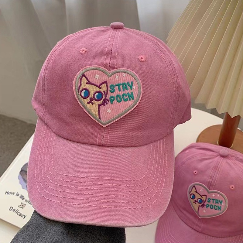 Mũ Lưỡi Trai Thể Thao Mềm Mại Thêu Họa Tiết Phong Cách Hàn Quốc