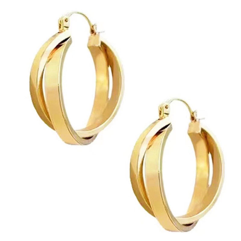 Khuyên Tai Kim Loại Thiết Kế Độc Đáo Phong Cách Niche Mới Cho Chị Em Chen Shuting