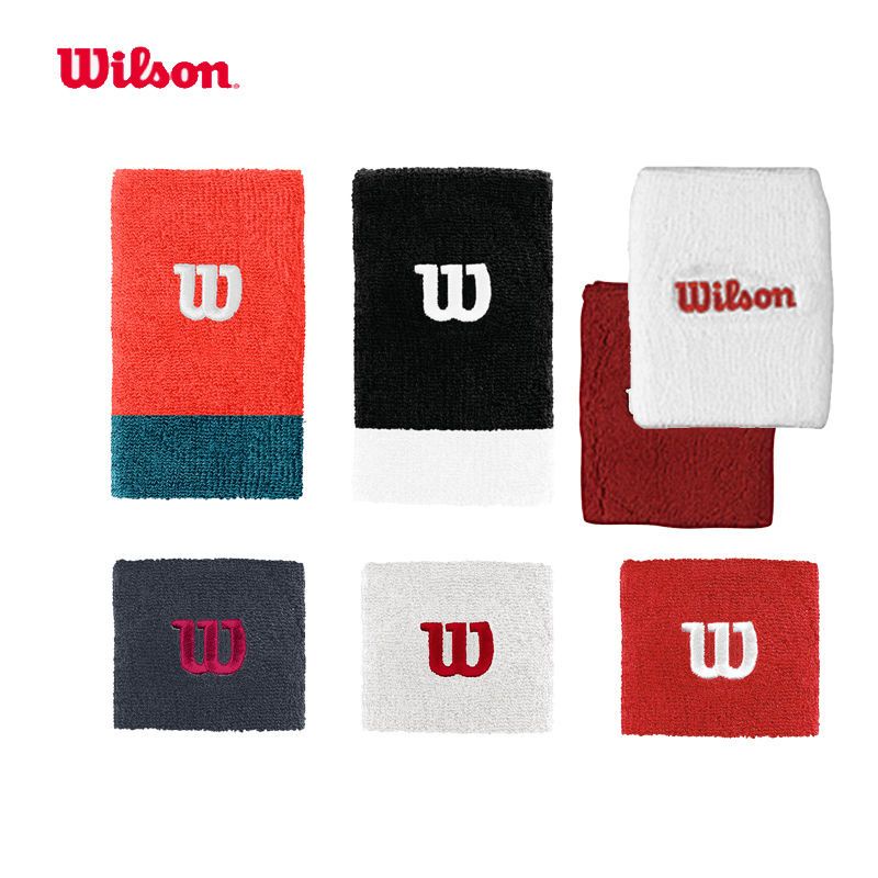 Wills WILSON cổ tay nam giới và phụ nữ Bóng Rổ Bóng quần vợt cầu lông Thể Thao Thấm Mồ Hôi Tập thể dục ngắn cổ tay