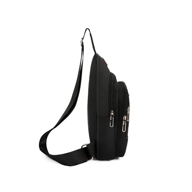 Túi đeo chéo nam có lỗ tai nghe , 3 ngăn khóa lớn chống bám bụi