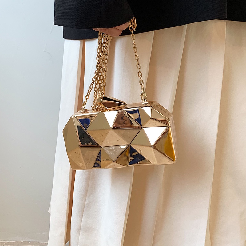 Ielgy Túi Đeo Chéo Vai Hình Thoi Lấp Lánh Cá Tính Thời Trang Cho Nữ