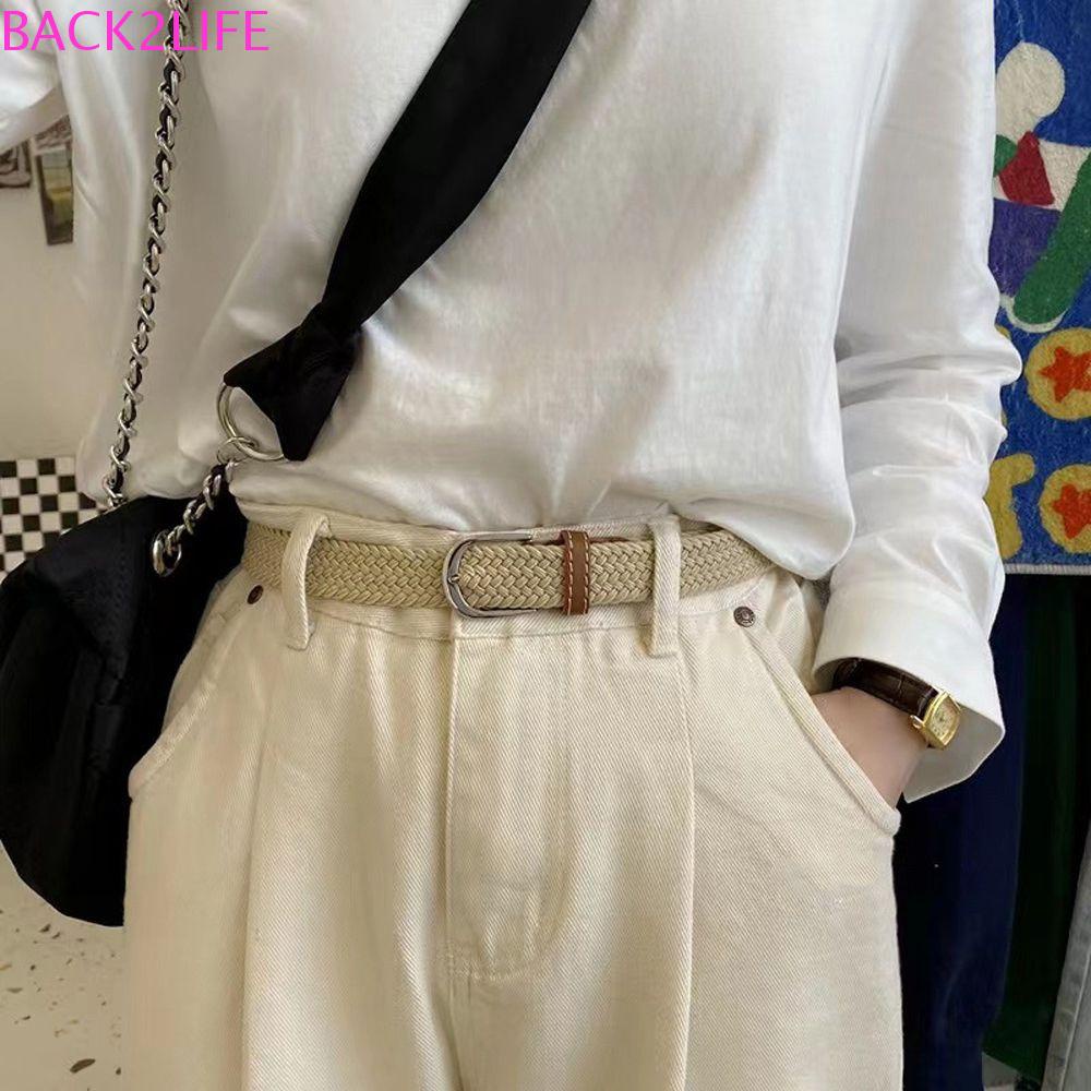 Thắt Lưng Nữ Co Giãn Không Lỗ Có Thể Điều Chỉnh Kích Thước Phong Cách Cổ Điển 2life