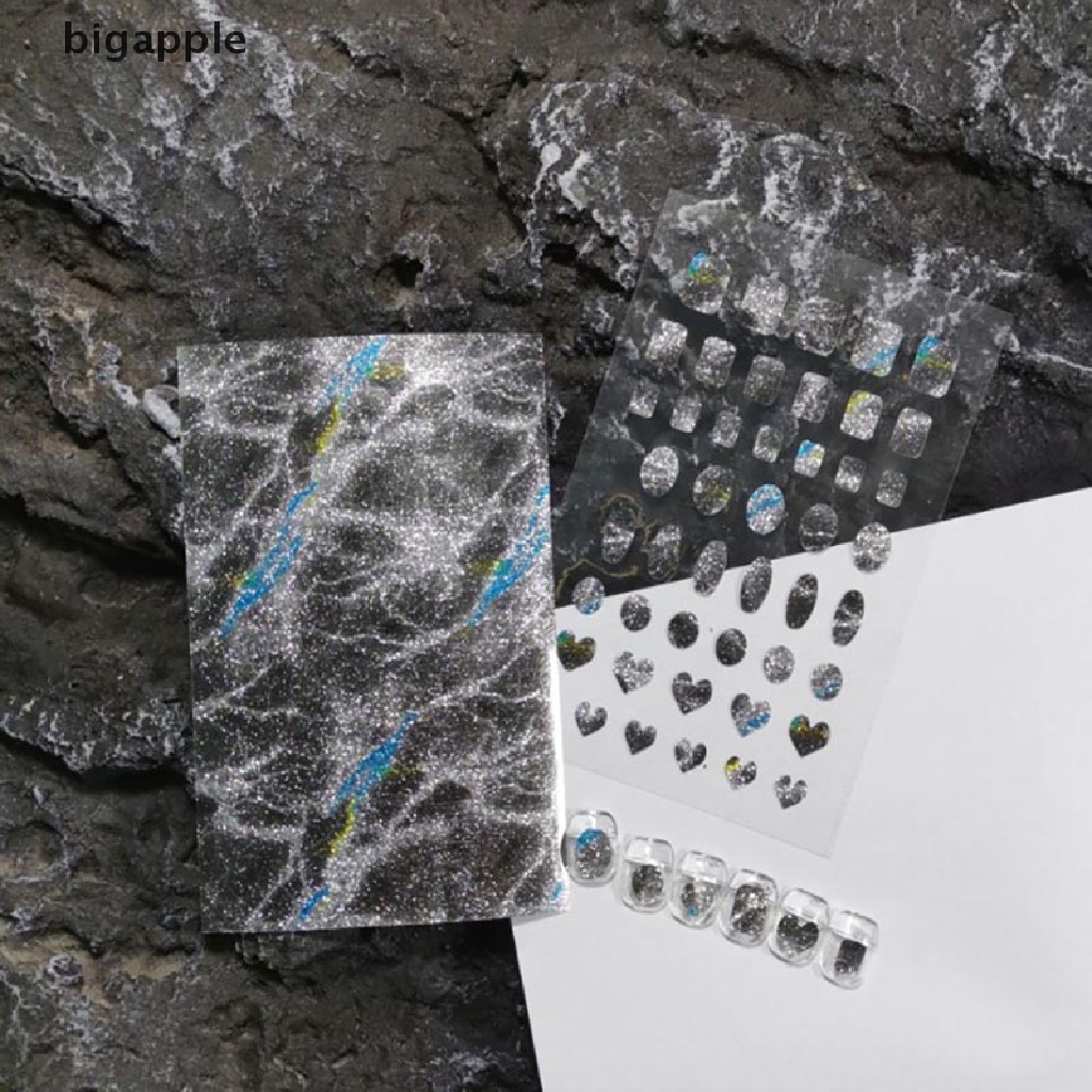 1 Tờ Đề Can Dán Móng Tay Nghệ Thuật Màu Laser