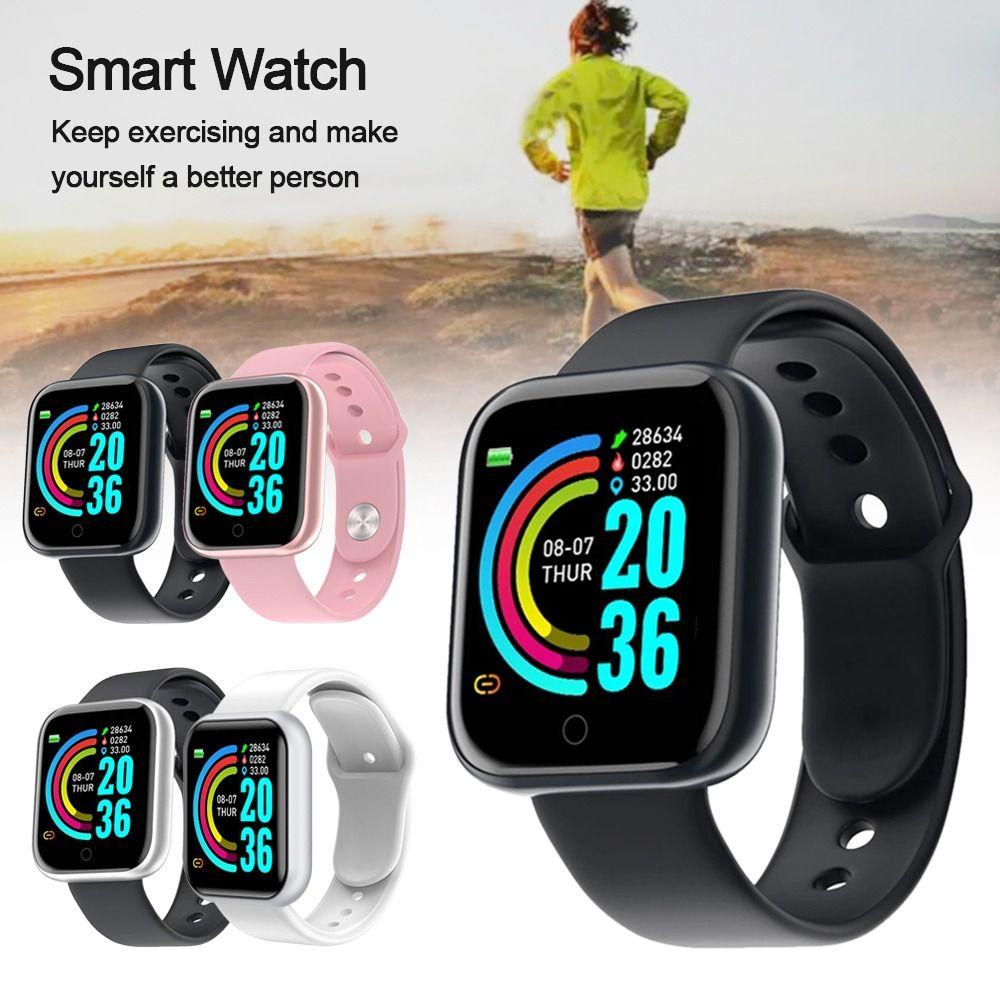Đồng Hồ Thông Minh Y68 Kết Nối Bluetooth Theo Dõi Sức Khỏe Kèm Phụ Kiện