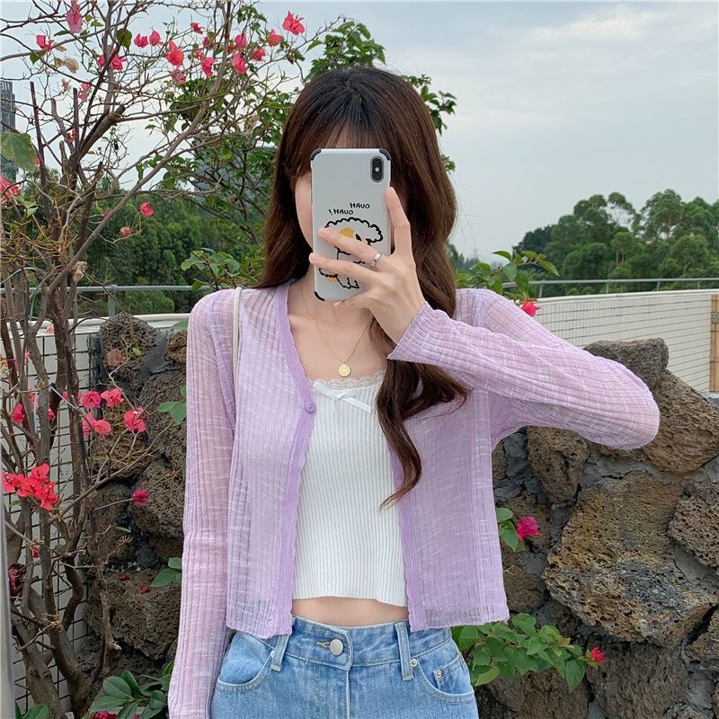 Áo Khoác Sơ Mi Dài Tay Chống Nắng Thiết Kế Mới Thời Trang Mùa Hè Dành Cho Nữ