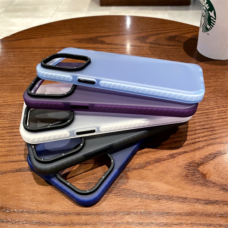 Ốp Điện Thoại Cứng Màu Nhám Chống Sốc / Vân Tay Cho iPhone 12 13 14 Pro Max 14 Plus