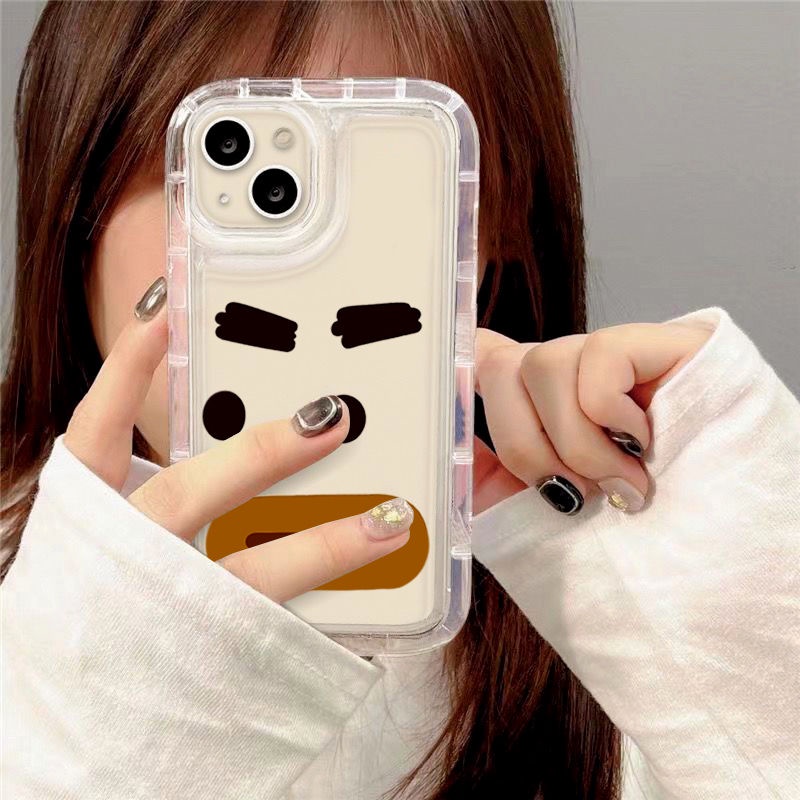 Ốp Điện Thoại Silicon TPU Mềm Trong Suốt Họa Tiết Emote Dễ Thương Cho IPhone 14 13 11 12 Pro XS Max X XR 7 8 Plus