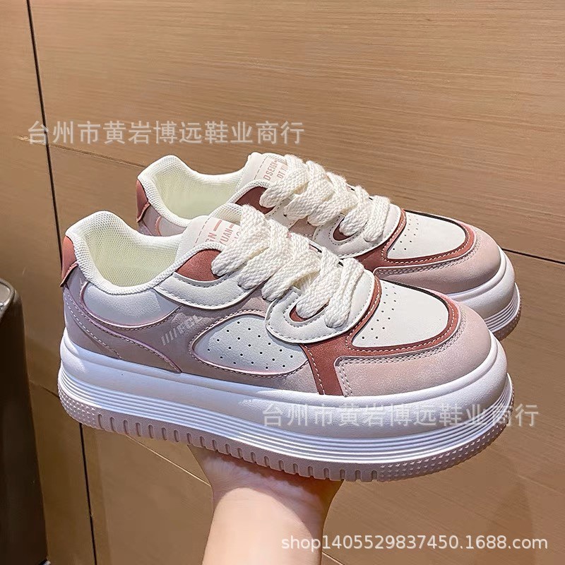 Giày Thể Thao Màu Trắng Thiết Kế Mới Thoáng Khí Năng Động Thời Trang Dành Cho Nữ