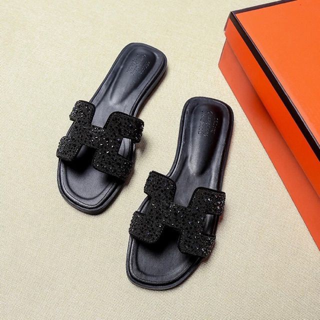 (SẴN ĐEN 37) Dép chữ H quai đá quảng châu cao cấp BIG SIZE 34-43 - Ảnh thật