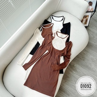 BIGSIZE Đầm body viền phối D1092