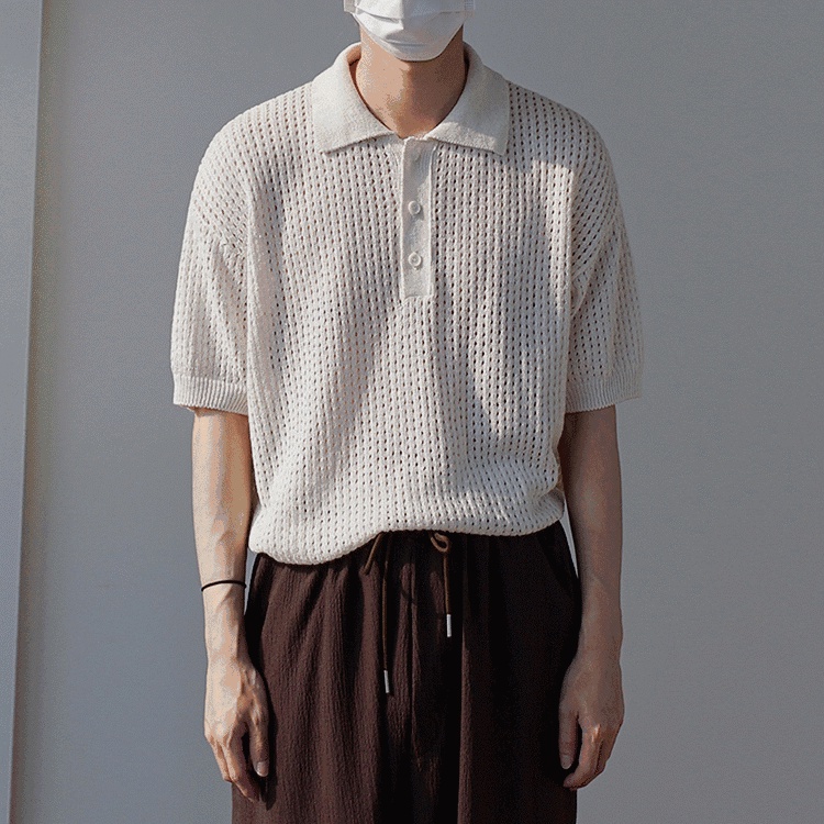 Áo Thun Polo Tay Ngắn Màu Sắc Đơn Giản Thời Trang Mùa Hè Cho Nam Giới