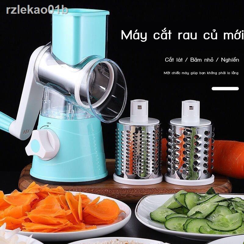 ▥ ✉♚Con lăn cắt rau củ đa chức năng cắt rau khoai tây cắt lát vắt vắt tay máy xay