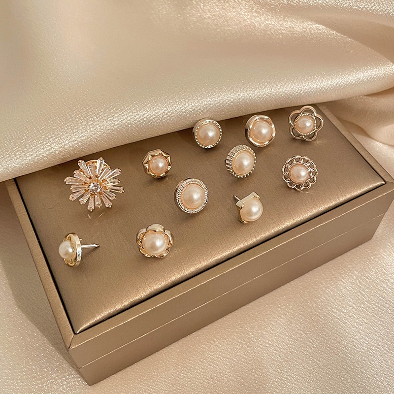 Ghim Cài Cổ Áo Mini Dễ Thương Phong Cách Hàn Quốc