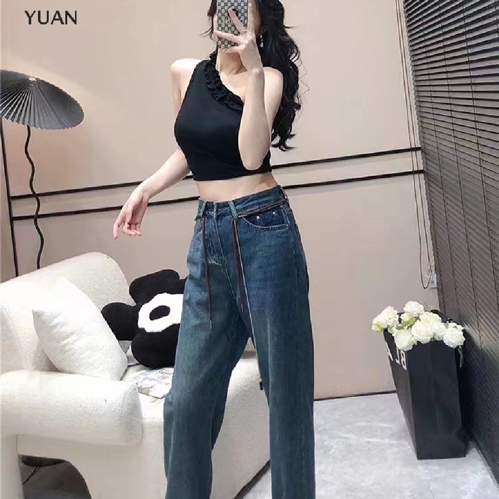 CRLNHC Áo Croptop Trễ Vai Không Tay Thời Trang Mùa Hè Gợi Cảm Cho Nữ