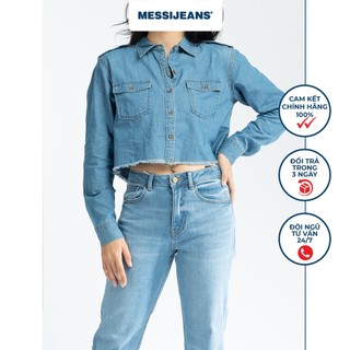 Áo sơ mi jeans nữ dài tay messijeans sjw-672