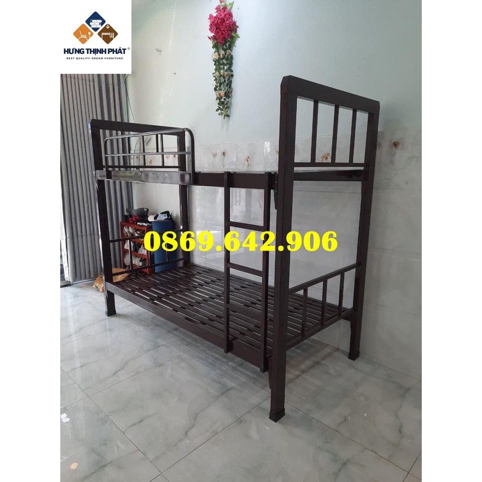 GIƯỜNG TẦNG BẰNG SẮT HỘP VUÔNG MIỄN PHÍ SHIP VÀ LẮP RÁP  cao cấp.  sdy.