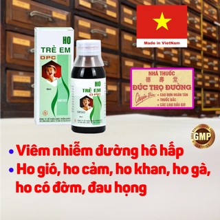 Siro ho trẻ em opc - ngọt dễ uống, đẩy lùi ho gió, ho gà, ho khan ở trẻ em