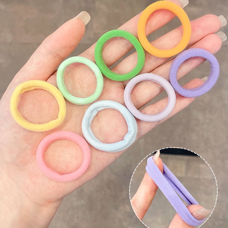 Dây Buộc Tóc Cao Su Co Giãn Nhiều Màu Sắc Dành Cho Nữ