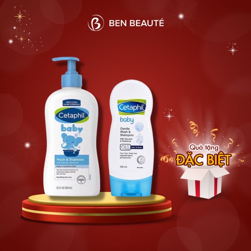 Sữa Tắm Gội Toàn Thân Cho Bé Cetaphil Baby Wash &amp; Shampoo 230ml