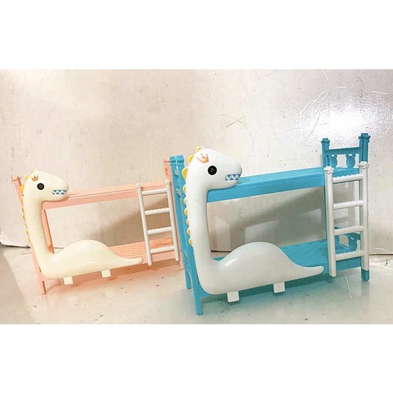 Giường tầng khủng long cho búp bê 16 cm , giường búp bê, phụ kiện búp bê tổng hợp