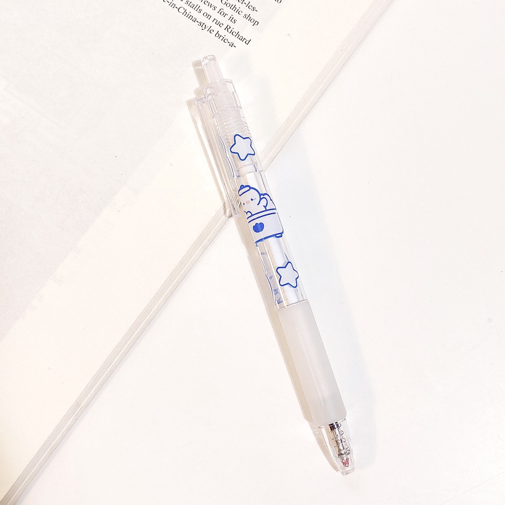 1 Bút Mực Đen Ngòi 0.5mm Hình Vịt Dễ Thương