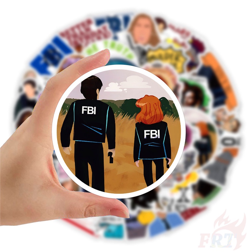 ❉ Miếng Dán Trang Trí Hình Chữ X-Files Độc Đáo ❉ Bộ 50 Sticker Chống Thấm Nước Họa Tiết Doodle Hợp Thời Trang