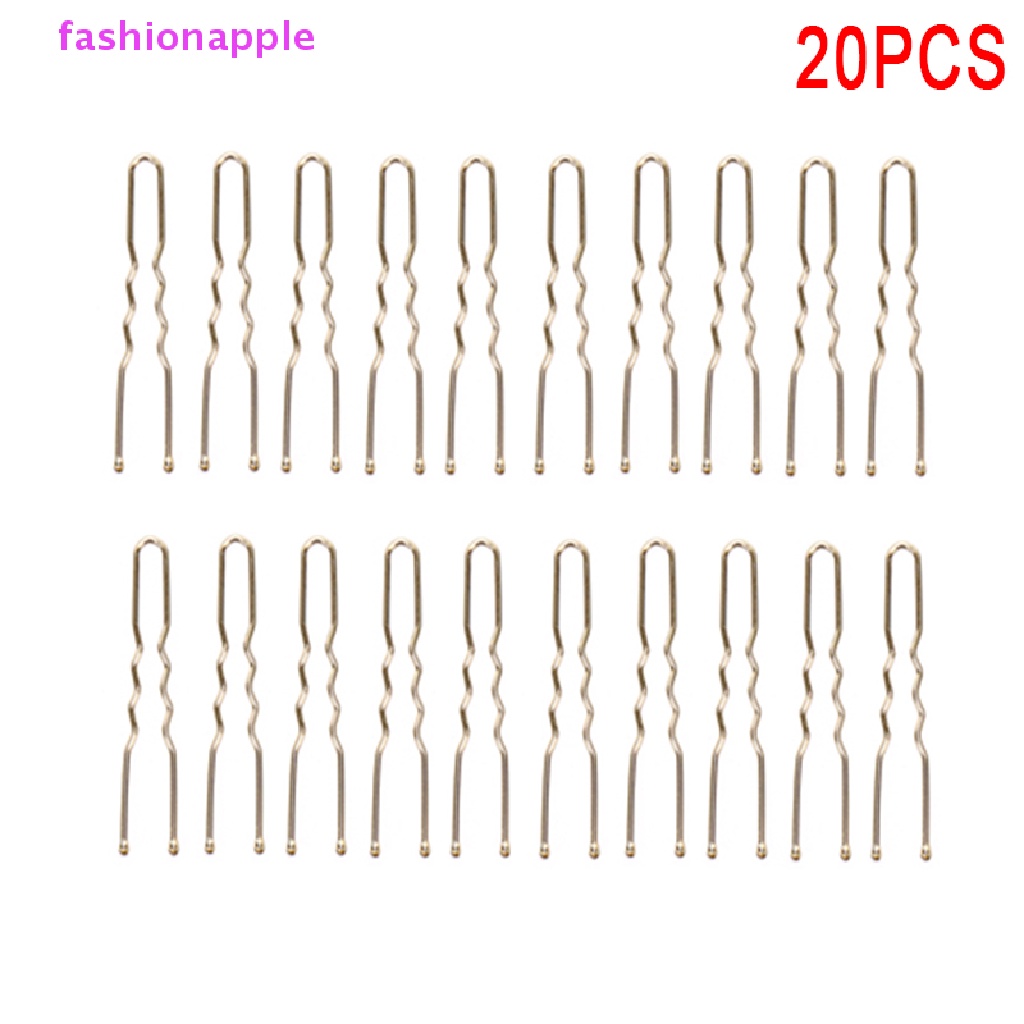 Set 20 Kẹp Tóc Kim Loại Hình Chữ U Thời Trang Cho Nữ