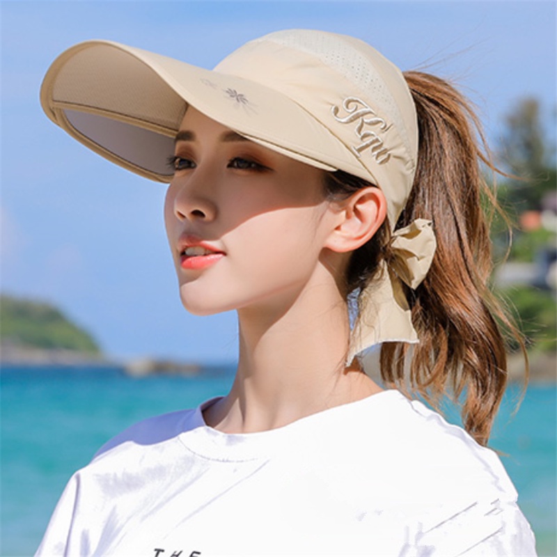 Nón hở chóp vành rộng che nắng cho nữ khi tham gia các hoạt động mùa hè ngoài trời