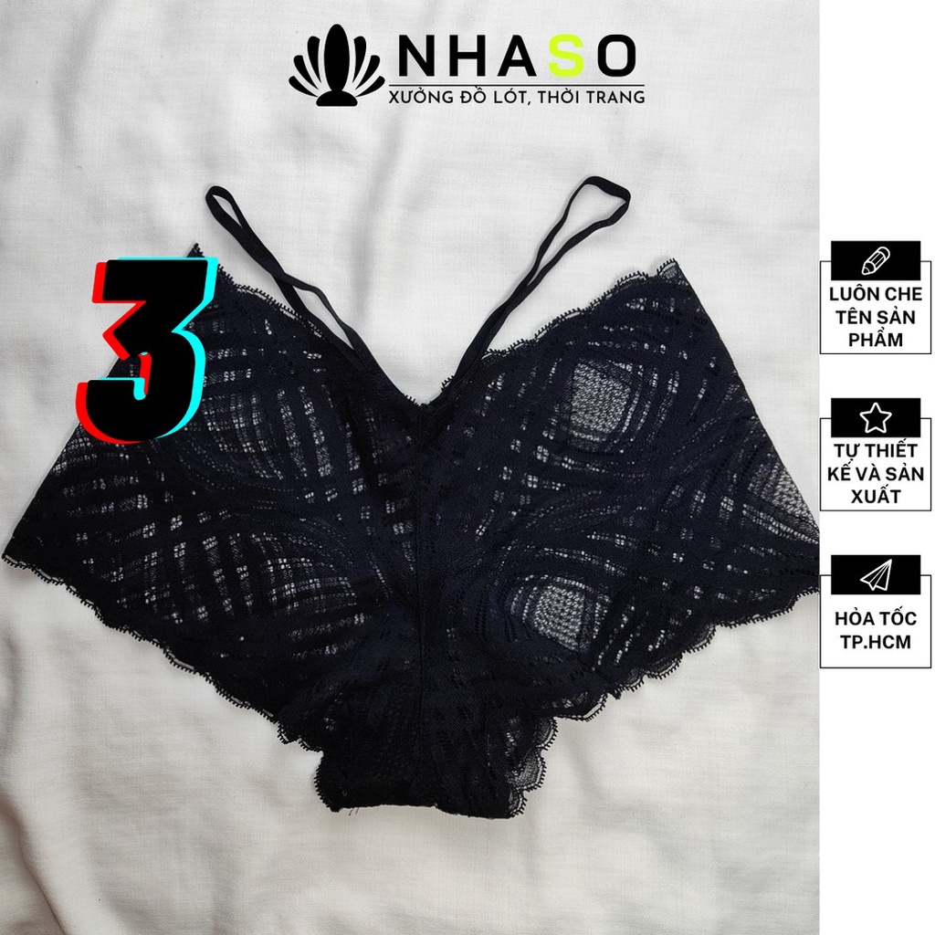 Quần lót đùi ren sexy🔥QL01 họa tiết 4 màu mẫu boxer gợi cảm Nhà Sò