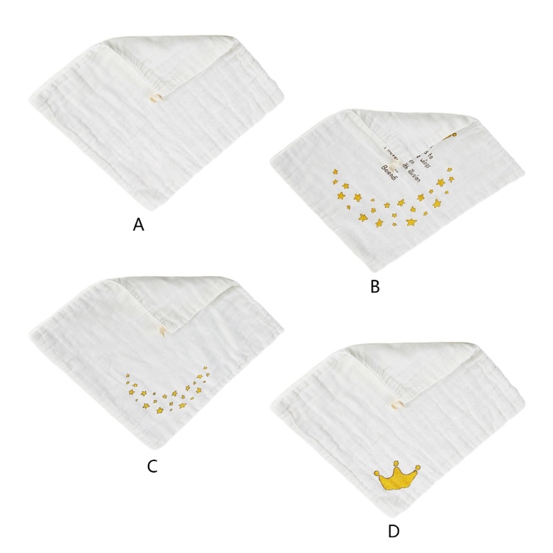 Haha Yếm Vải Lau Mặt Thoáng Khí Có Móc Treo Dành Cho Bé Sơ Sinh Mọc Răng