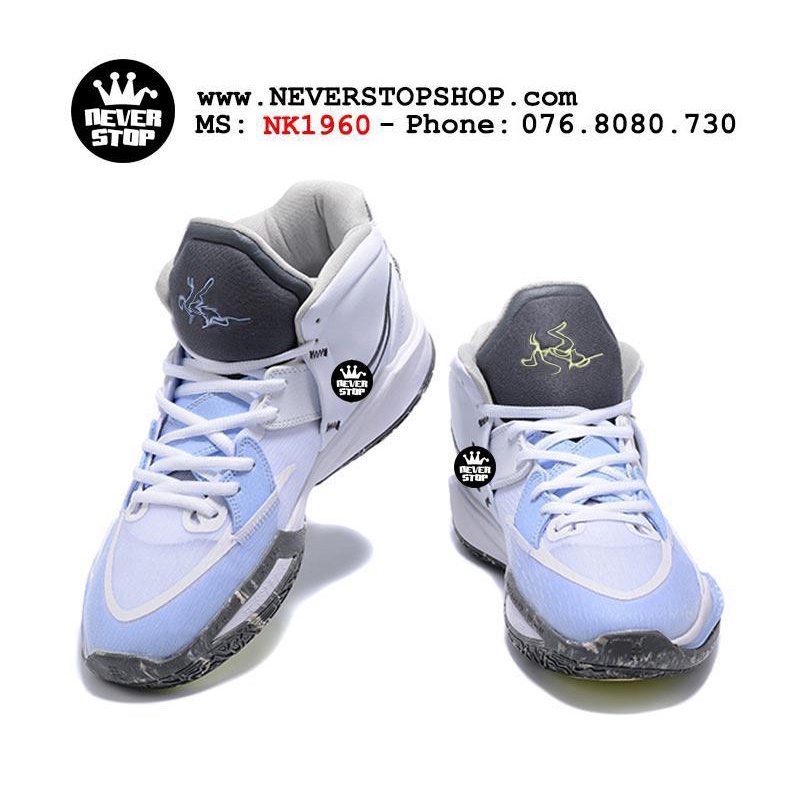 Giày bóng rổ nam KYRIE 8 TRẮNG cổ cao bản đẹp đế chống mòn chơi outdoor tốt  | NeverStopShop.com