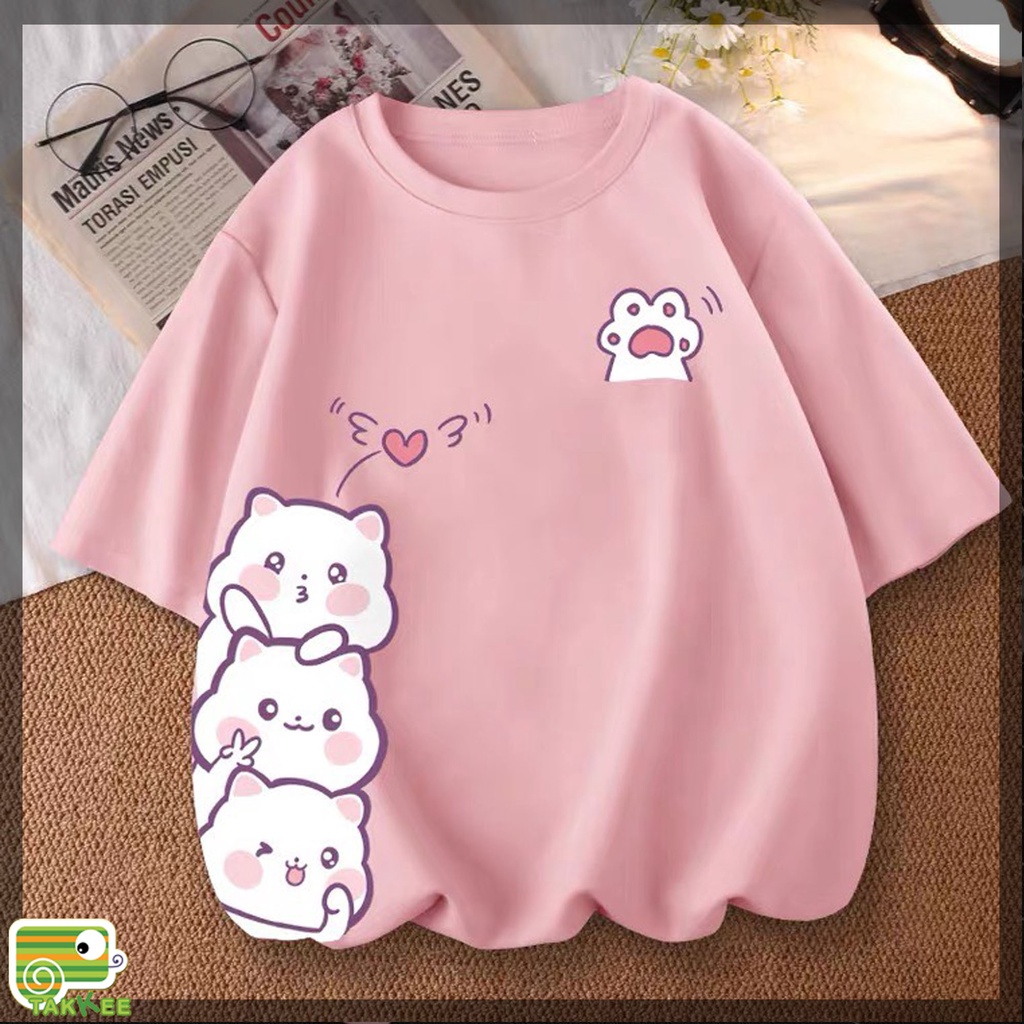 Áo thun nữ, Áo Phông Form Rộng Dáng OverSize Hình In Cute Giá Rẻ