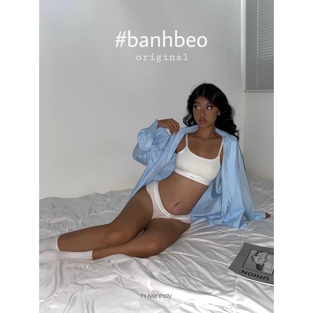 Bộ Đồ Lót Cotton Huyenmay - Áo Yếm Banhbeo