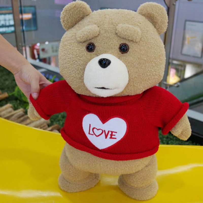 Gấu Bông Teddy Ted 2 Mặc Tạp Dề Mềm 45cm 10 Kiểu Làm Quà Tặng Sinh Nhật